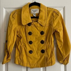 American Rag Mustard Yellow Collared Jacket